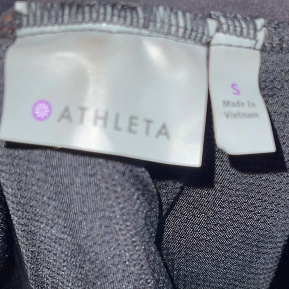 Athleta Black Skort Womens S Athleisure Pockets Stretch Mesh Shorts Belt Loops - Picture 9 of 10